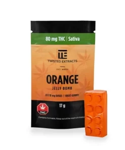 ORANGE SATIVA JELLY BOMB - TWISTED EXTRACTS